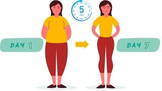 5 MIN Weight loss Exercise for SMALLER WAIST in 7 DAYS