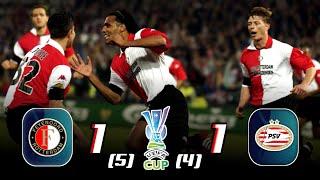 Feyenoord  ×  PSV Eindhoven | 1(5) × (4)1 | HIGHLIGHTS |All Goals|Quarter-Final Uefa cup 2002/03