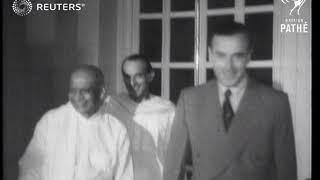 Lord Mountbatten at New Delhi talks (1947)