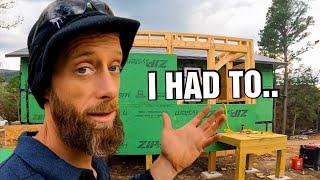 I Just Couldn't Take It Anymore.. I HAD To Do it!| Cabin Homestead MudRoom Build Zip Board Cut Outs