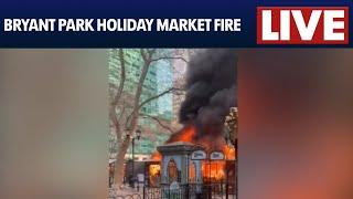 FDNY gives update on fire at Bryant Park Holiday Market