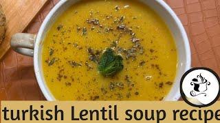 Turkish Red Lentil soup recipe || Linsensuppe Rezept || Lentil soup recipe by CFD | viral video