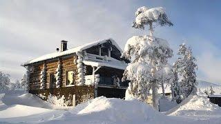 #L0246. Finland cottages & cabins: Silver log holiday cottage in Levi. Santa holidays in Lapland