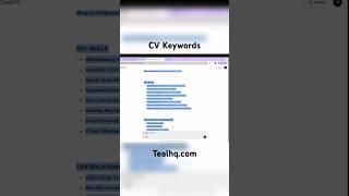 How to Use Teal & ChatGPT to Write a Winning CV for FREE! (No Subscription Needed)  #cvwriting #cv