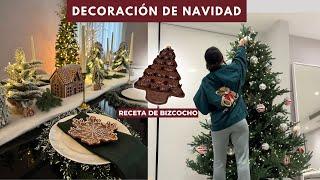 Decoración de navidad 2024 y receta de bizcocho de chocolate saludable