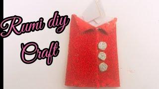 How to make a beautiful glitter shirt it's very easy to make #diy#rumiideas