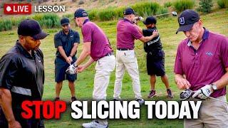 Hank Haney Fixes High Handicapper's Slice Live