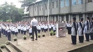 Morning Assembly of JNV Williamnagar. East Garo Hills Meghalaya.