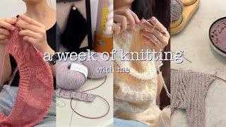 How Much Can I Knit in a Week (with a 9-6 full time job) · A Week of Knitting with Me