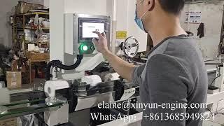 Automatic toilet tissue paper kitchen towel band saw cutting machine