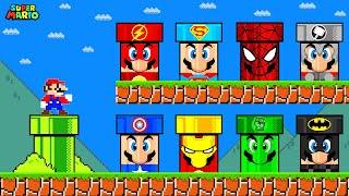 Super Mario Bros. But If All Mario's SUPERHERO Powers Were Custom Pipes?