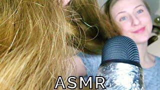 Putting my Real Long Hair Over You and the Mic at the Same Time (ASMR No Talking) Soft Hair Triggers