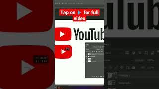 I REMAKED YOUTUBE LOGO IN PHOTOSHOP #SHORTS