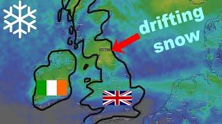 Heavy snow UK and Ireland in some areas for the weekend