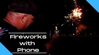 How to photograph fireworks with iPhone and Android. Had to cut it short because of a huge explosion