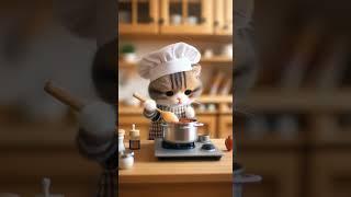 Cat Cooking  #cats #catking-ai #CatCookingFood #Vegetablecooking #TikTokCatVideos #shorts