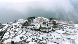 Agerola innevata, riprese con Drone