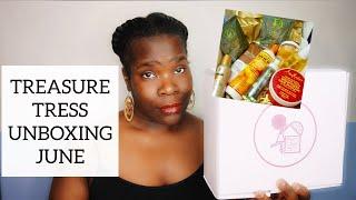 TREASURE TRESS | £20 FOR 5 FULL SIZED HAIR PRODUCTS | UNBOXING JUNE | NATURAL HAIR | MISSYBEELONDON