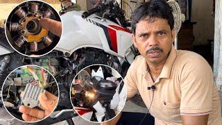 tvs apache bike ki headlights nahi jal raha he to a video ko jarur dekhe