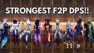 F2P:- 15 Strongest DPS!! F2P Dmg SHOWCASE [ Genshin Impact ]