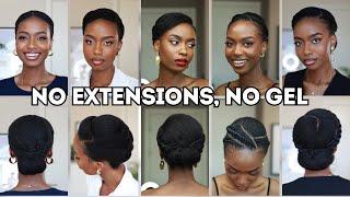 5 SIMPLE ELEGANT NATURAL HAIRSTYLES FOR BLACK WOMEN NATURAL HAIR 4C 2024