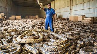 How Millions of Snakes Are Raised, Harvested, and Processed in Asian Farms for Medicine & Food