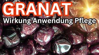 Granat Wirkung & Anwendung Heilstein  Kristall