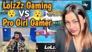 LoLzZz Gaming Vs Pro Girl Gamer  | HotDrop 4v4 Fight Between 2 Squad | New Video Dark2.0Gaming