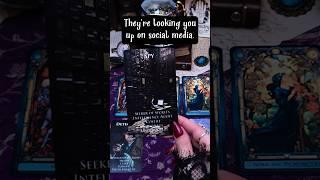 They're looking you up on social media #tarot #tarotreading
