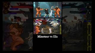 Fantasy vs Horror – Minotaur, Ella Mugen & Samara Morgan Battle! #shorts  #minotaur #ella