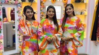 সানফ্লোয়ারে নতুন ড্রেস চলে আসছে  । Nusrat Jahan Ontora is live