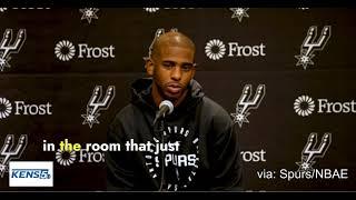 San Antonio Spurs' Chris Paul on Gregg Popovich