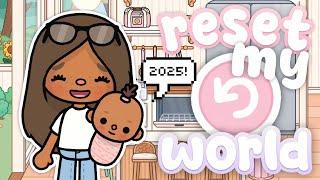 Resetting My ENTIRE TOCA WORLD FOR 2025!  | with voices  | Toca Life World