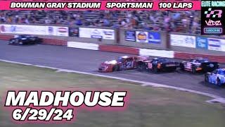 BUMPIN' BANGIN' 100 LAP MADHOUSE SPORTSMAN SHOWDOWN 6/29/24 #motorsport #racing #racecar #nascar