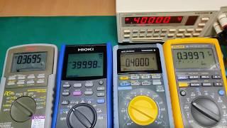 Multimeter update speed comparison. Hioki DT4281 Yokogawa 720TY Sanwa PC5000 Fluke 189