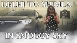 Delhi To Shimla By Car | Road Trip Diaries: Battling Smog from Delhi to Shimla| Road Trip Adventure|