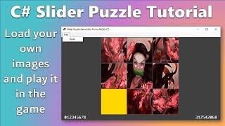Make a Sliding Image Puzzle Game Using C# and Windows Forms In Visual Studio