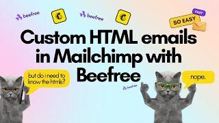 Create beautiful, custom emails with BeeFree, export to Mailchimp - NO CODE 