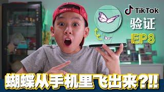 [第8集] 验证爆红TikTok Life Hacks-EP8~蝴蝶从手机里飞出来?!![JudeTube]