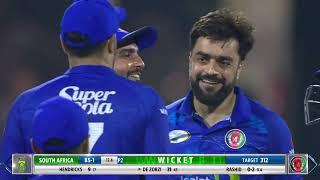 Rashid Khan's 5/19 Bowling Highlights | ODI Series | AFG v SA | ACB | UAE