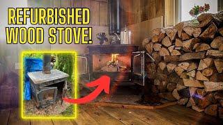 Off Grid Path | Cabin Wood Stove Refurb and Install in the UK