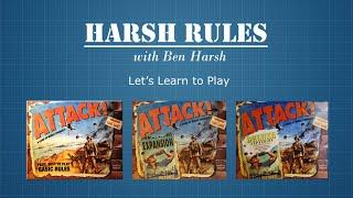 Harsh Rules - Let's Learn To Play ATTACK! by Eagle Games- Basic Rules