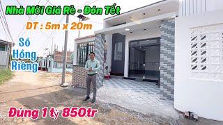 Nhà Mới Giá RẻMặt Tiền Đường ThôngDT; 5x20m-Sổ Hồng RiêngGần Bình Chánh Bán Nhà Chính Chủ Giá RẺ