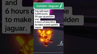 Make a NEON GOLDEN JAGUAR! #adoptmeroblox #adoptmepets #adoptmeupdates #robloxhaunt #fypシ #entertain