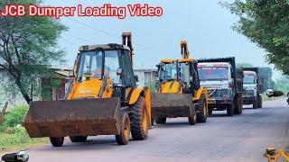 JCB 3dx Xpert Loading Mud in Trolly New Holland 5500 got Fired while Running Eicher 485 Mahindra 275