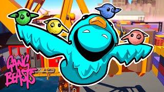 NEW Gang Beasts Crane Map Update Funny Moments