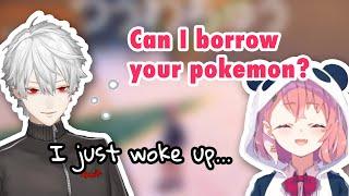 When Sasaki called Kuzuha to borrow his pokemon [Nijisanji/ Eng sub]