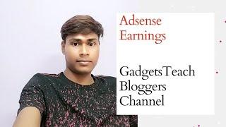 [LIVE] Adsense August months earning proof | GadgetsTeach blogger site