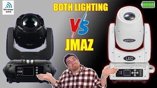 Battle of the Battery Powered Moving Head Spots   Both Lighting 100w BPM vs JMAZ Aero Spot 60