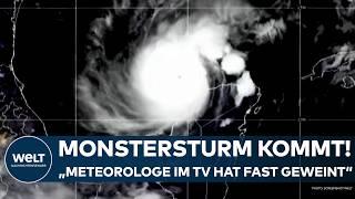 USA: "TV-Meteorologe hat fast geweint!" Angst vor Hurrikan "Milton"! Biden sagt Deutschland-Trip ab